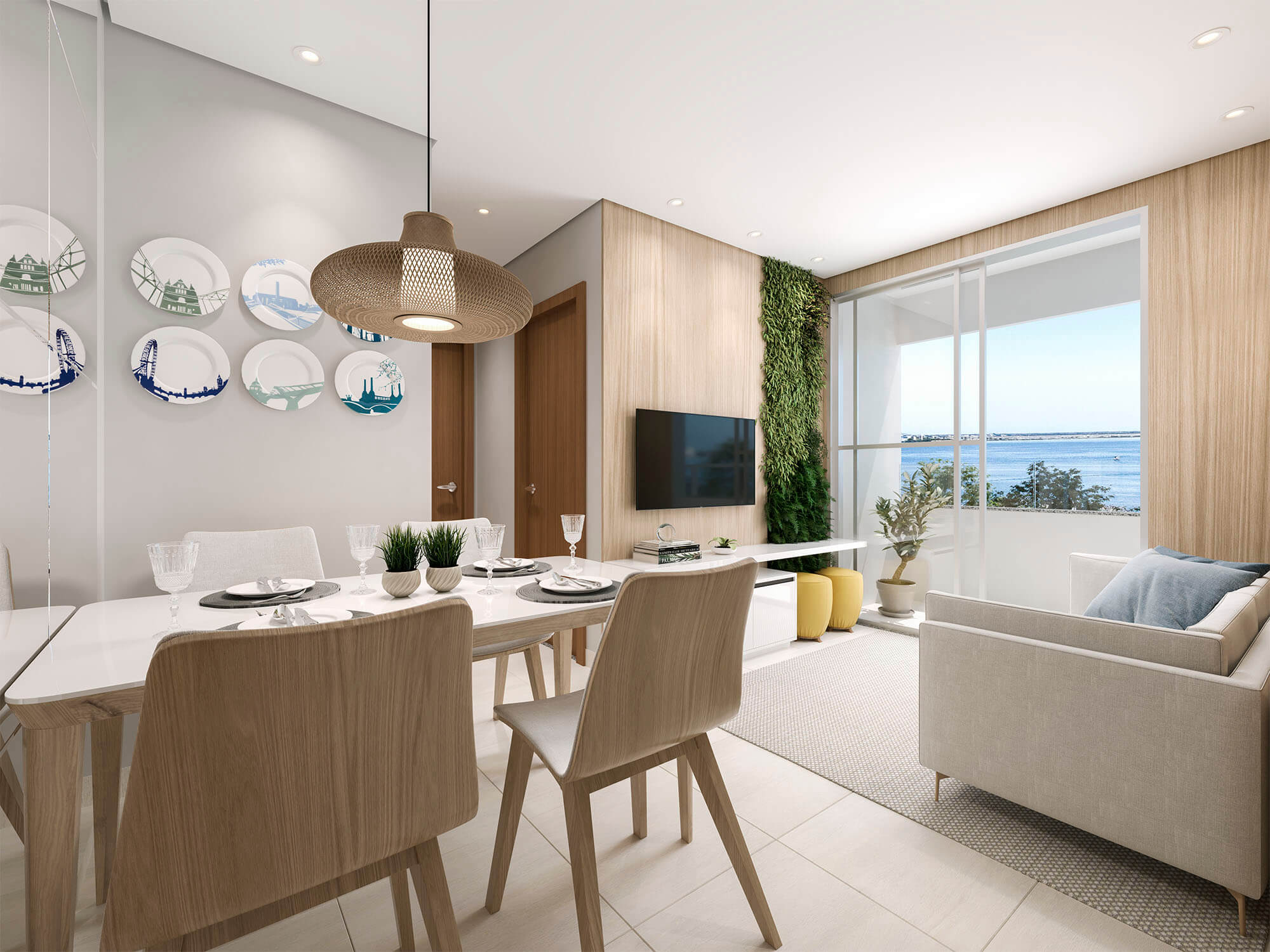 Prix - Ed. Brisas da Lagoa - Apartamento Tipo Meio - Sala