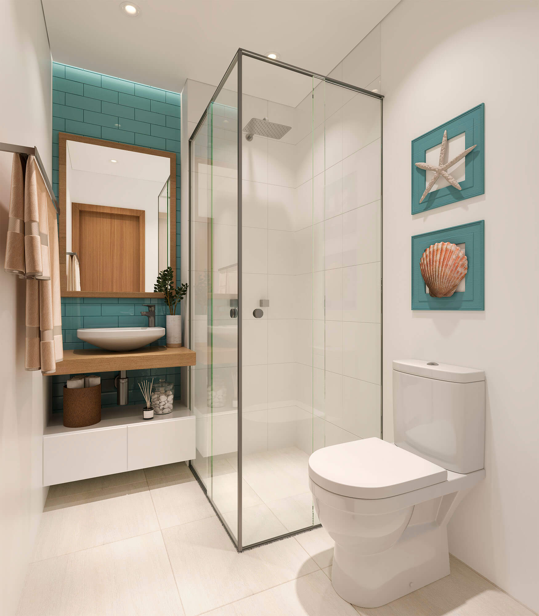 Prix - Ed. Brisas da Lagoa - Apartamento Tipo Ponta - Banho Social