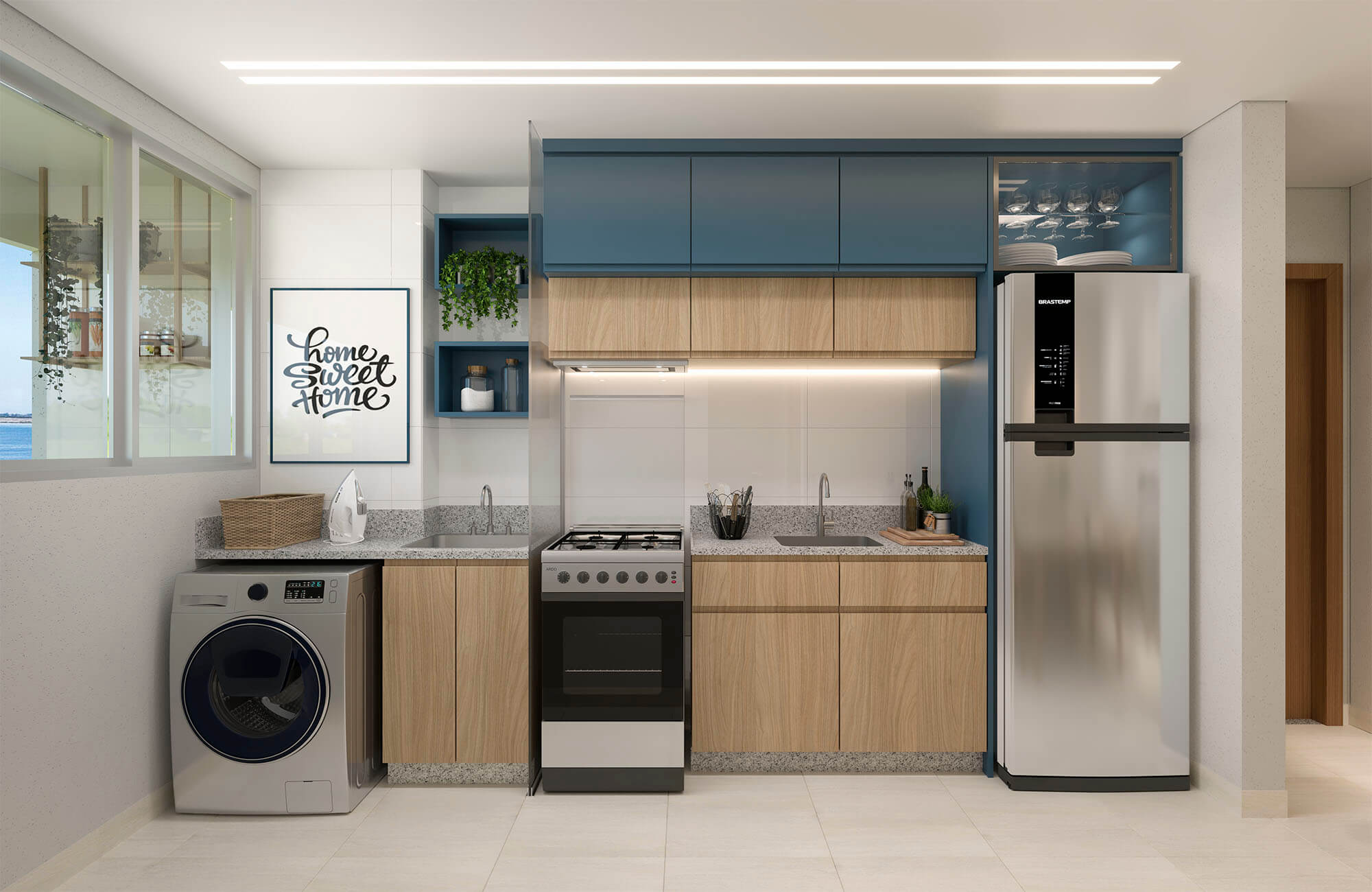 Prix - Ed. Brisas da Lagoa - Apartamento Tipo Ponta - Cozinha