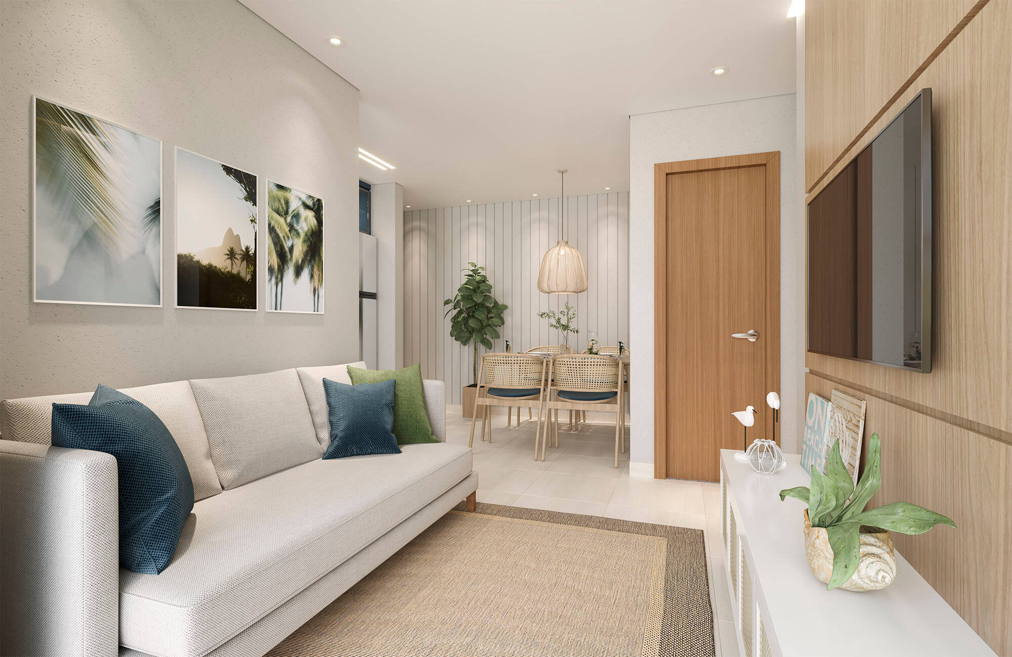 Prix - Ed. Brisas da Lagoa - Apartamento Tipo Ponta - Sala