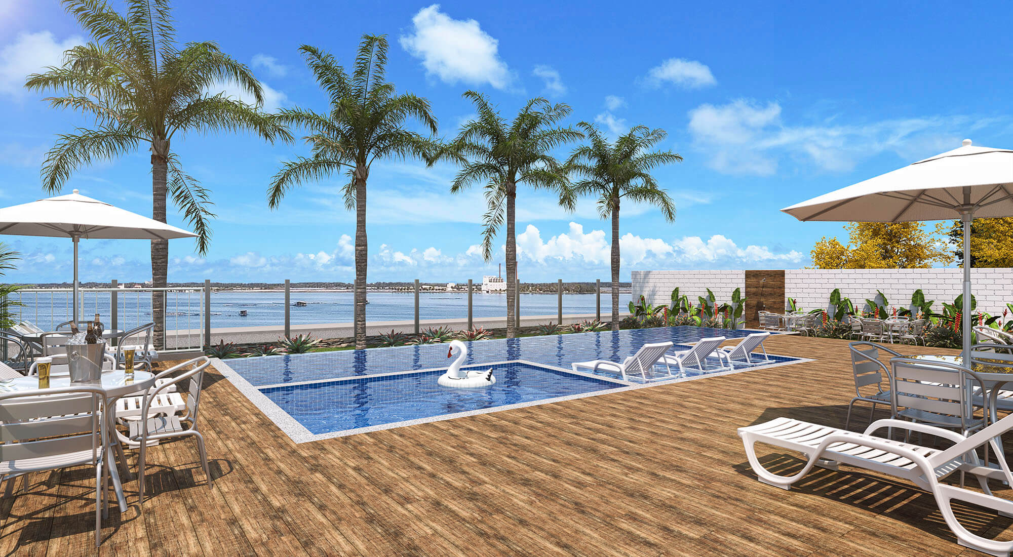 Prix - Ed. Brisas da Lagoa - Áreas Comuns - Piscina